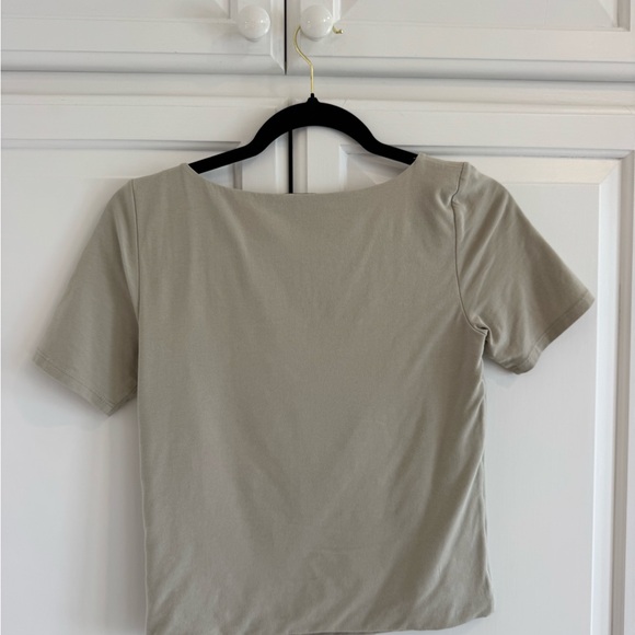 Vince Women's Cream Square Neck Top - Picture 3 of 4